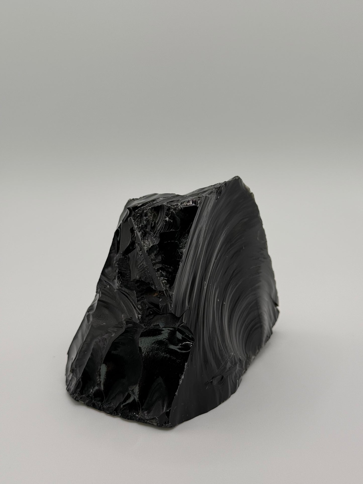 Raw Black Obsidian