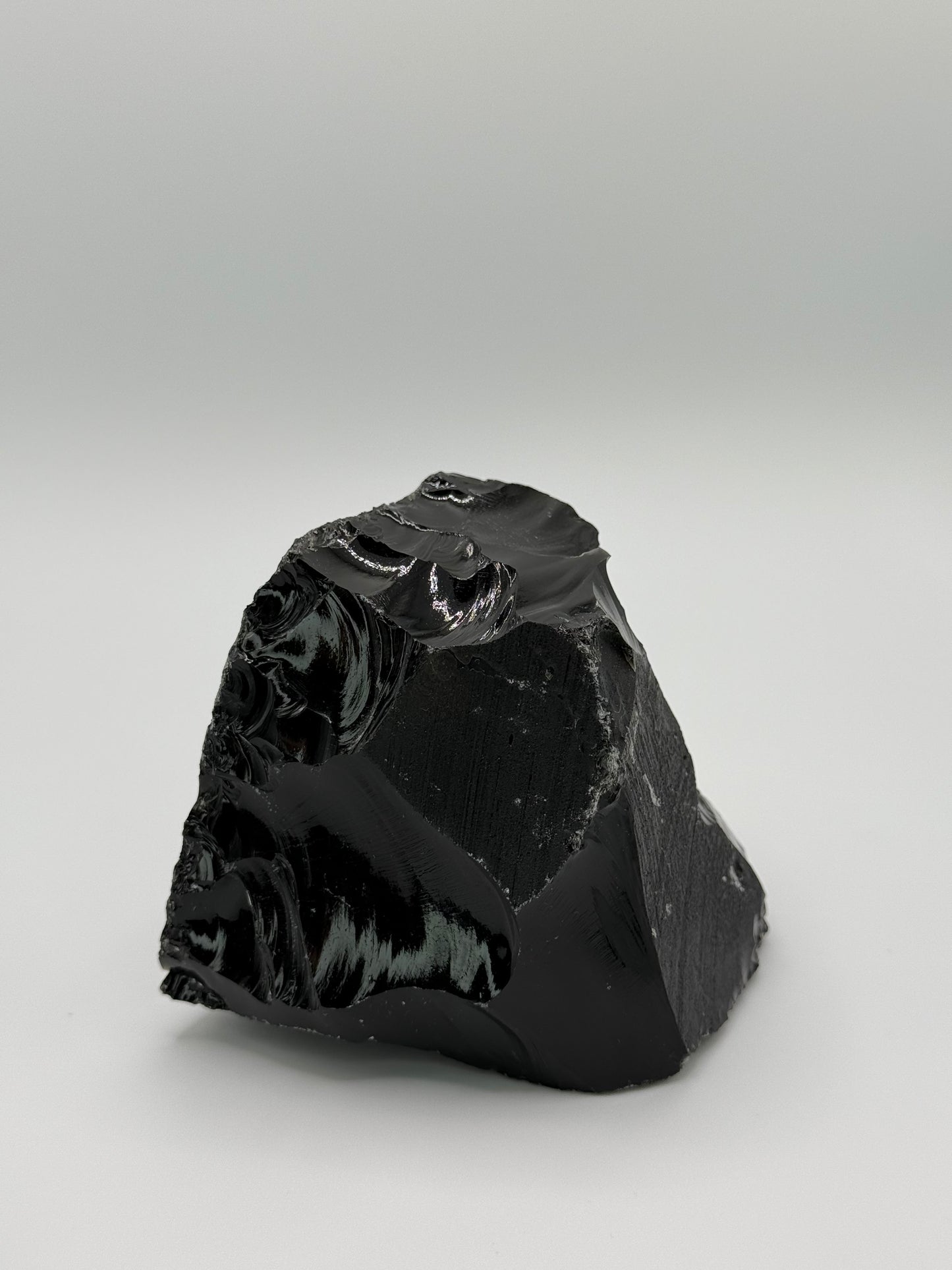 Raw Black Obsidian