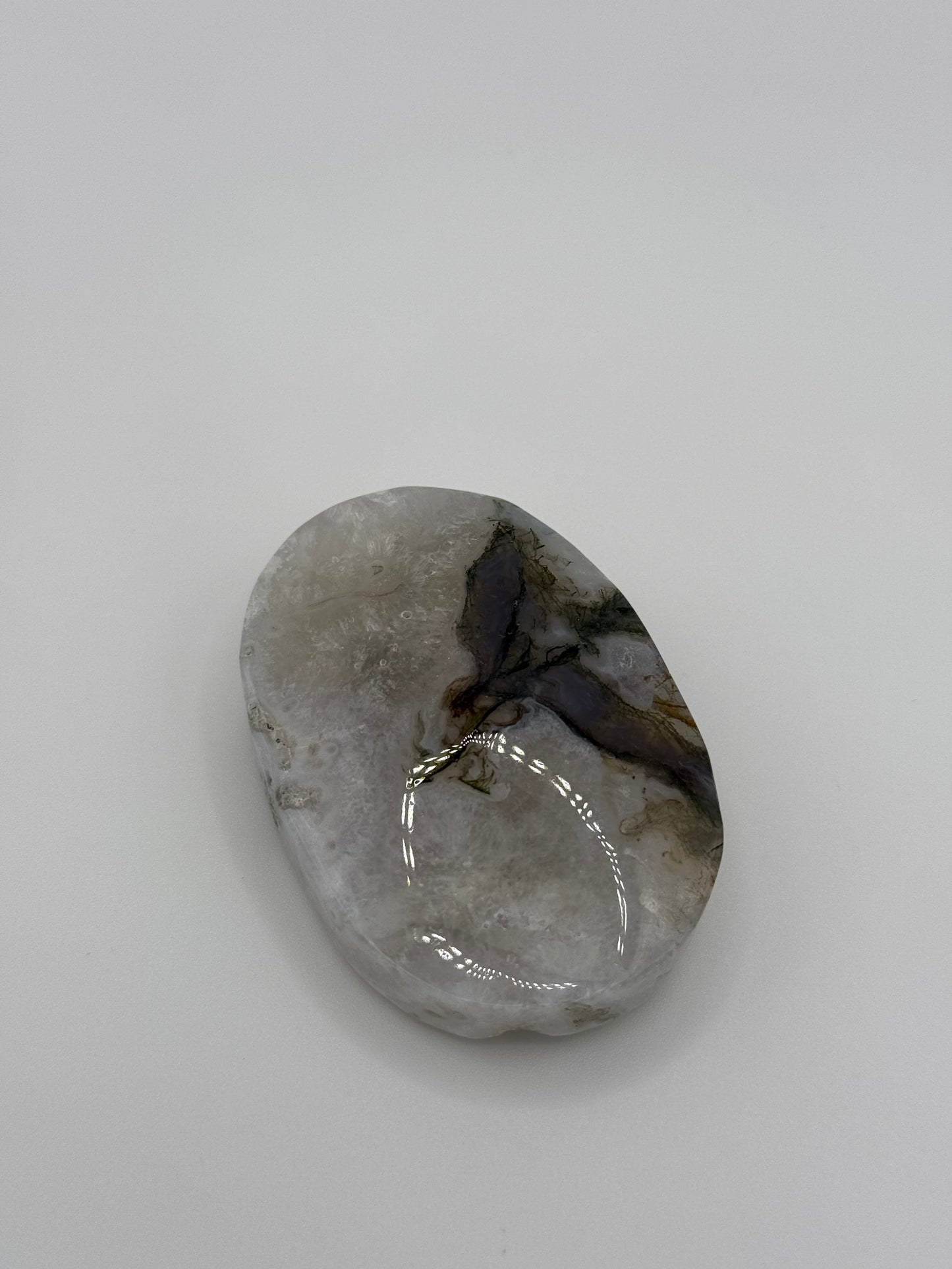 Moss Agate Palm Stones