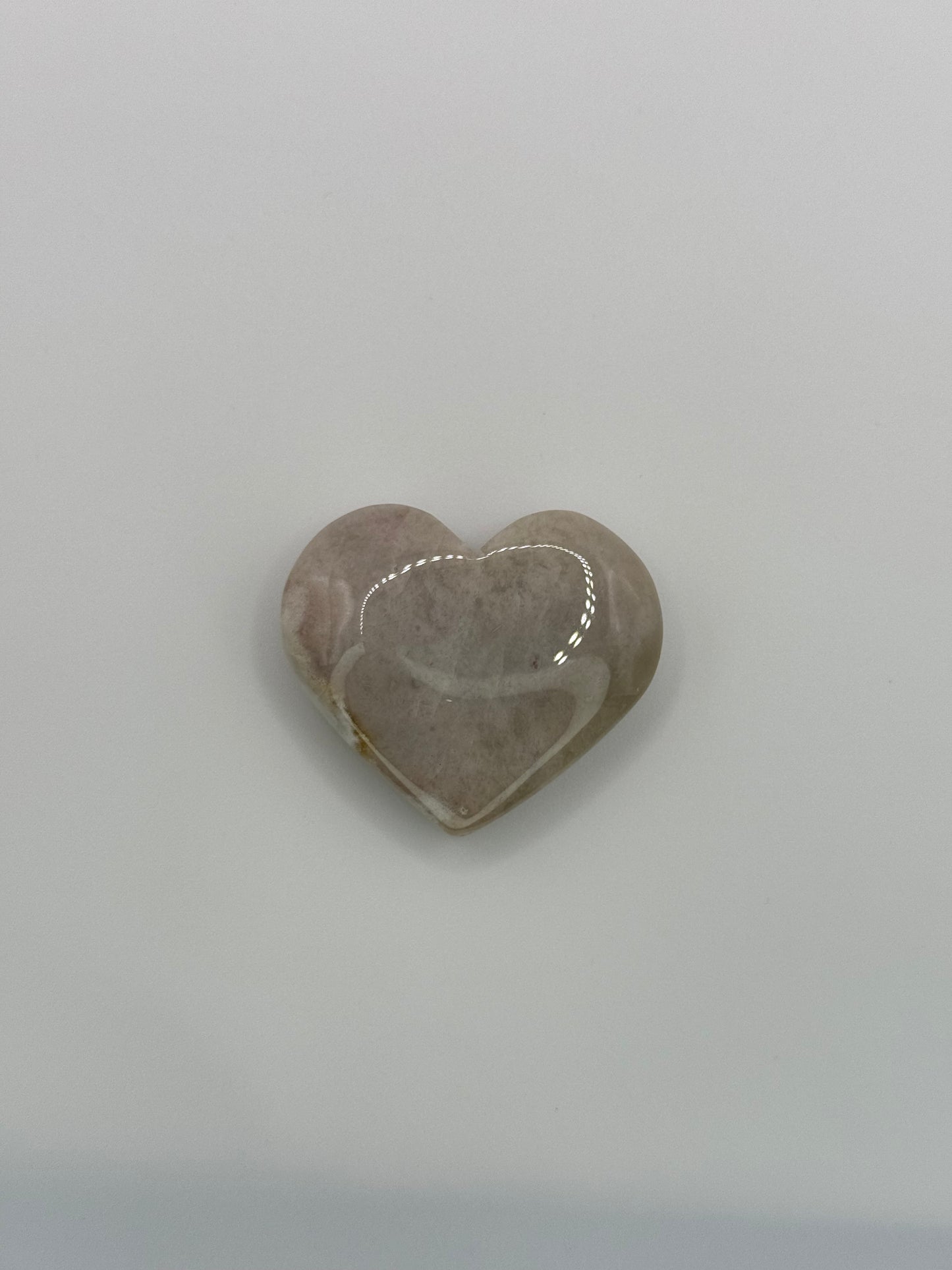 Mini Green Flower Agate Hearts