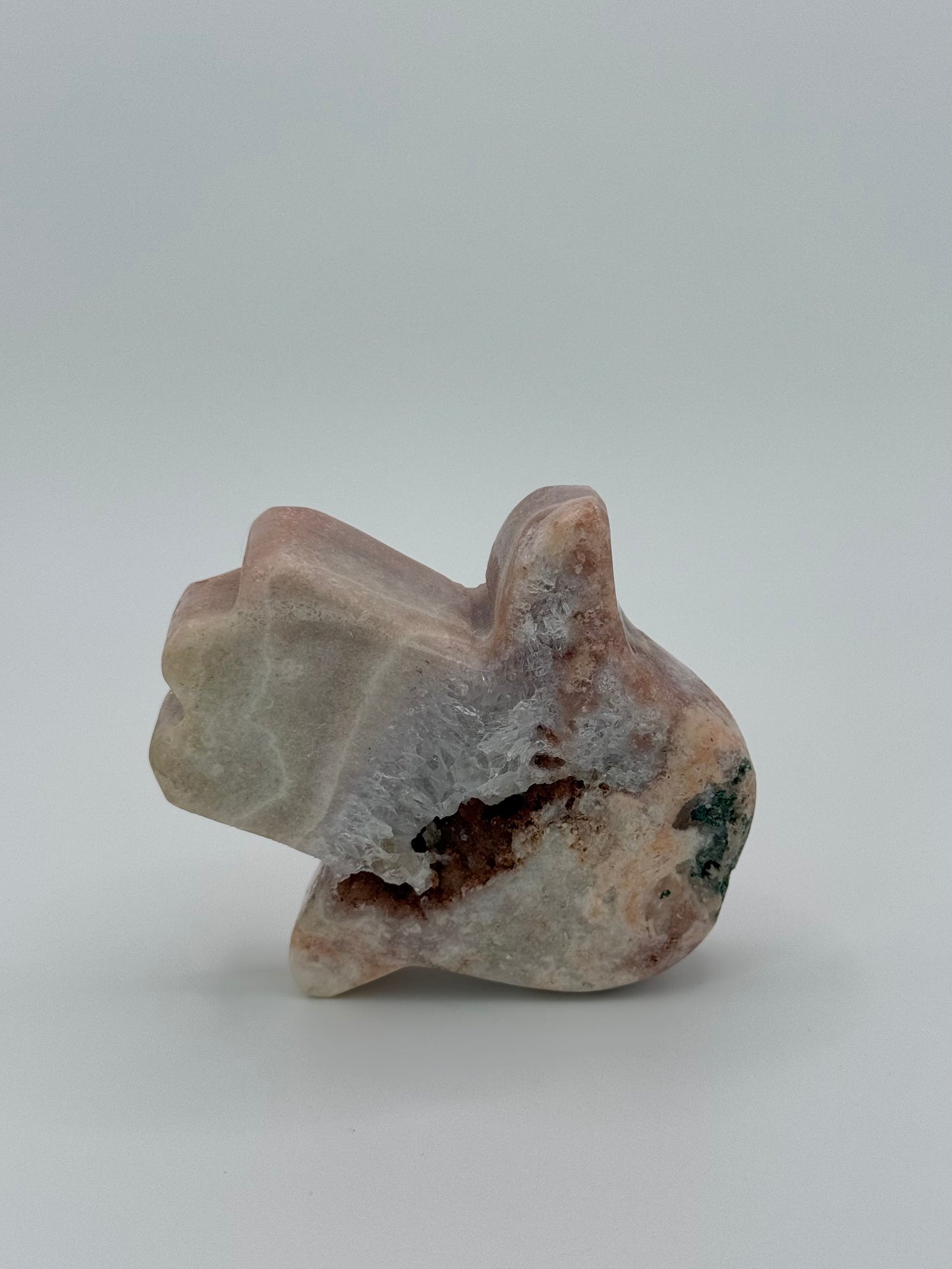 Pink Amethyst Hamsa Hand