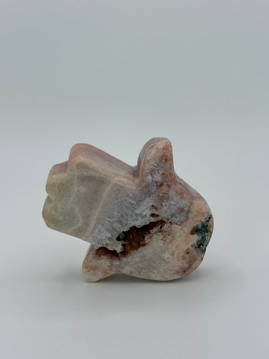 Pink Amethyst Hamsa Hand