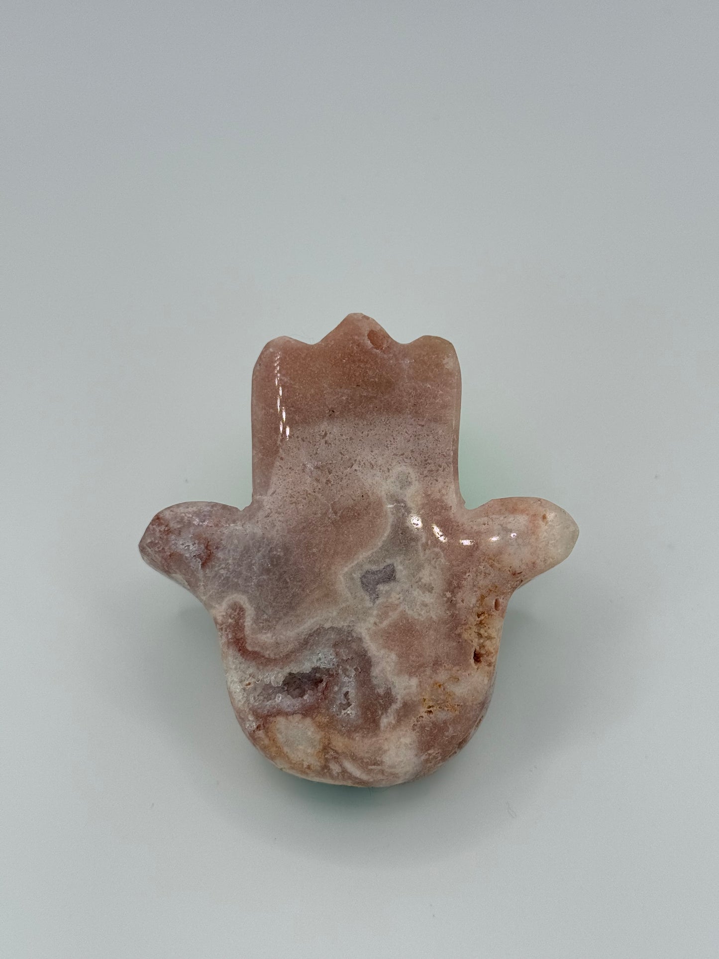 Pink Amethyst Hamsa Hand