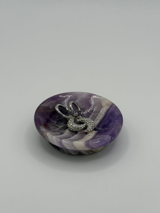 Chevron Amethyst Mini Bowls