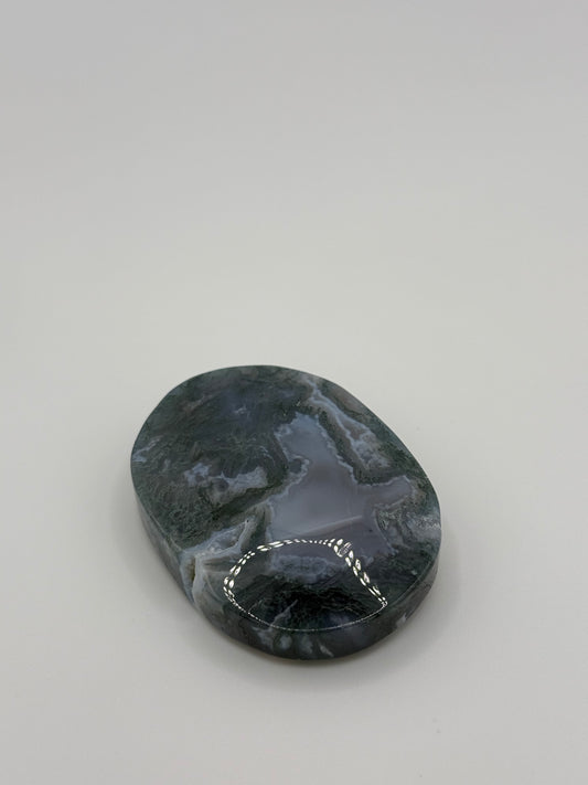 Moss Agate Palm Stones