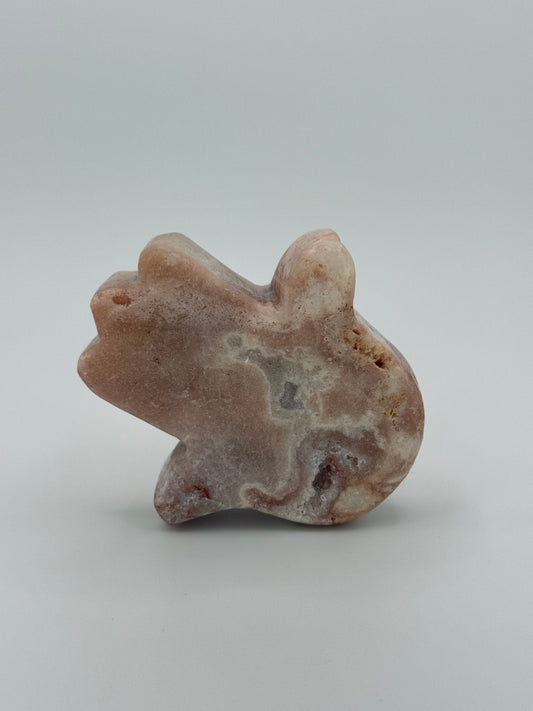 Pink Amethyst Hamsa Hand
